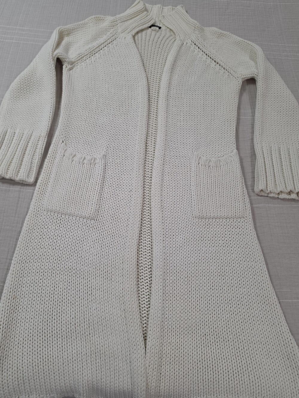 J. Crew Chunky Knit Long Sweater Cardigan Size Large - Picture 9 of 9